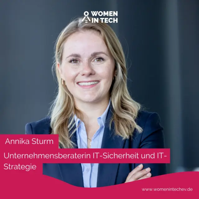 Annika ist eine inspirierende Unternehmensberaterin mit einem starken Fokus auf IT-Sicherheit und IT-Strategie. Sie hat den technischen Bereich während ihres Studiums erkundet und wird von ihren Eltern und Lehrern unterstützt. Annika ist ein Vorbild für Frauen in der Tech-Branche und ermutigt sie, mutig und selbstbewusst zu sein. Sie liebt die Vielfalt und Weiterentwicklung in der Tech-Welt und setzt sich für mehr Sichtbarkeit von Frauen in technischen Berufen ein. Beruflich und persönlich strebt sie nach stetiger Weiterentwicklung und fördert junge Kollegen. Dieses  inspirierende Interview ist jetzt auf unserem Blog zu lesen. (Link in Bio)
#womenintech #womenintechdach #womenintechnology #womeninit #itgirls #thenewitgirls #fraueninit #mintvernetzt #kommmachmint #zukunftit